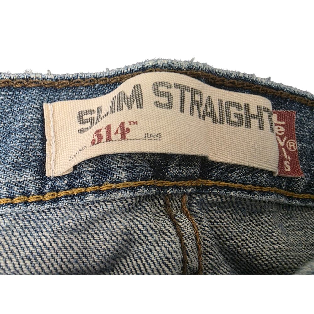 Levi's 514 Slim Straight Jeans Light Wash 38x32 Like New. - Picture 4 of 8